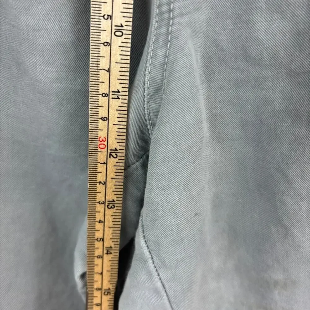 ZARA Linen/Cotton Cargo‎ Pants Stone Gray M- Casual Minimalist